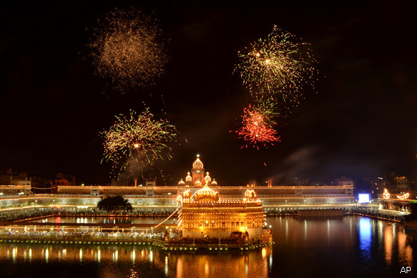 Golden Temple during Diwali