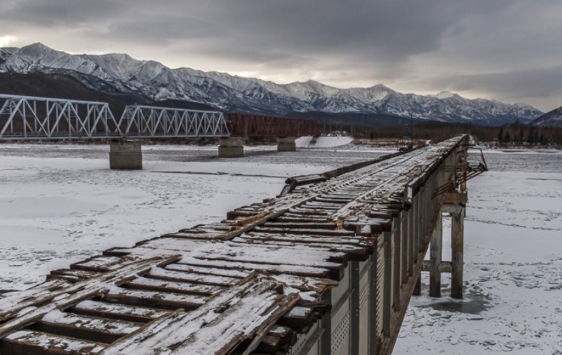 Vitim River Bridge, Russia