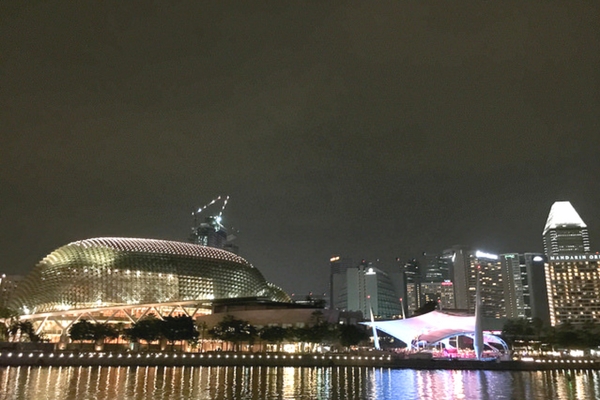 Cruise in a river taxi, Singapore