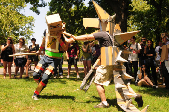 Cardboard Tube Fighting League