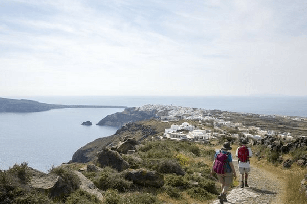 Hikking in Fira, Santorini