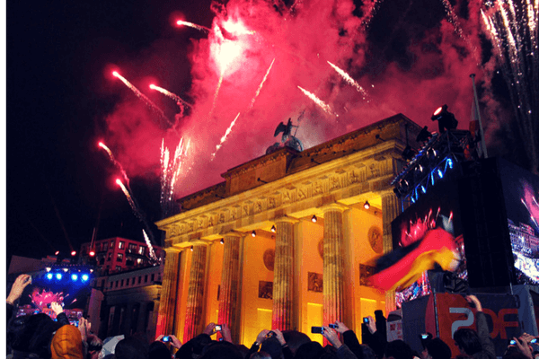 Brandeburg Gate,festive cities in the world for New Year's Eve