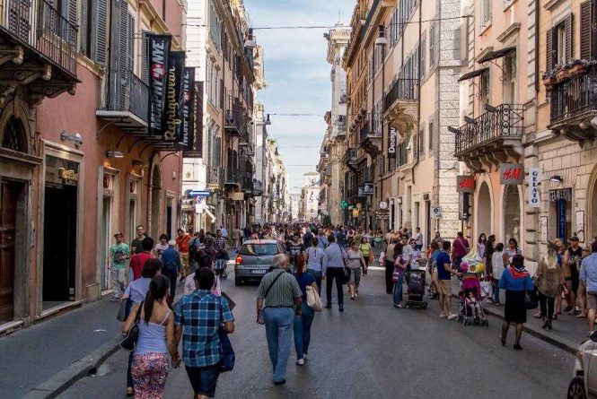 Via_Del_Corso-Rome - Places for Shopping in Italy 