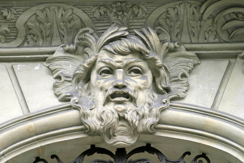 Bas Relief Carving on Avenue Montaigne Paris, France