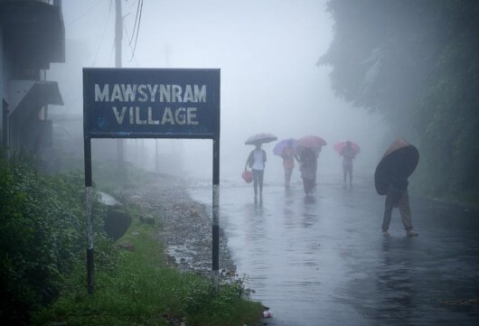 Wettest place on Earth: Mawsynram, India