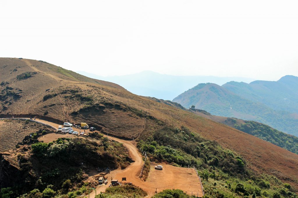 Parking Area as seen from Mullayanagiri peak