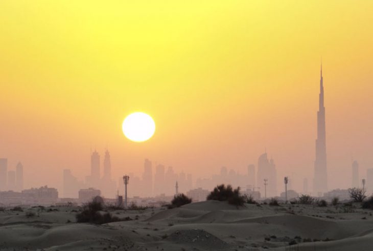 Double Sunset at Burj Khalifa