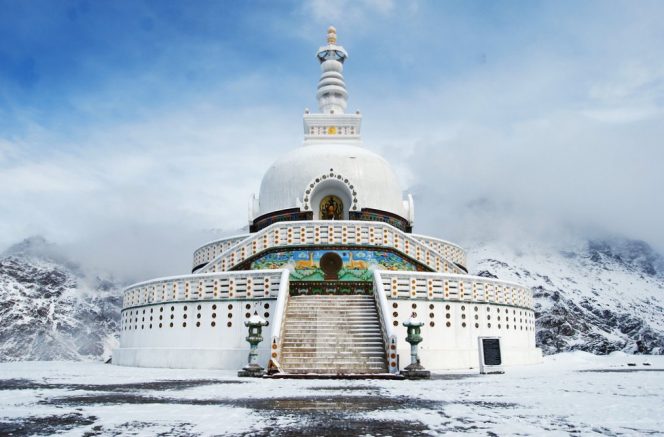 Shanti stupa- Ladakh Adventure