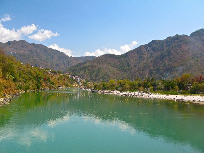 The strategic location-River rafting in Rishikesh