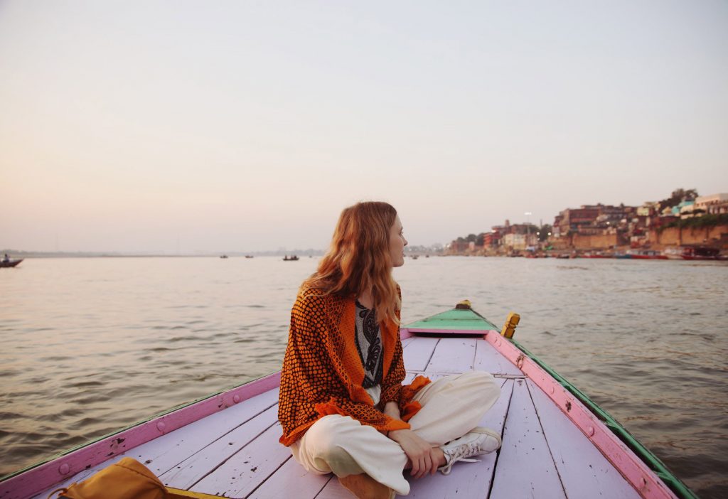Women Traveller in Rishikesh